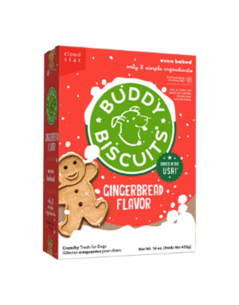 WHITEBRIDGE PET Holiday Biscuit Crunch Gingerbread Dog Treat 16Z