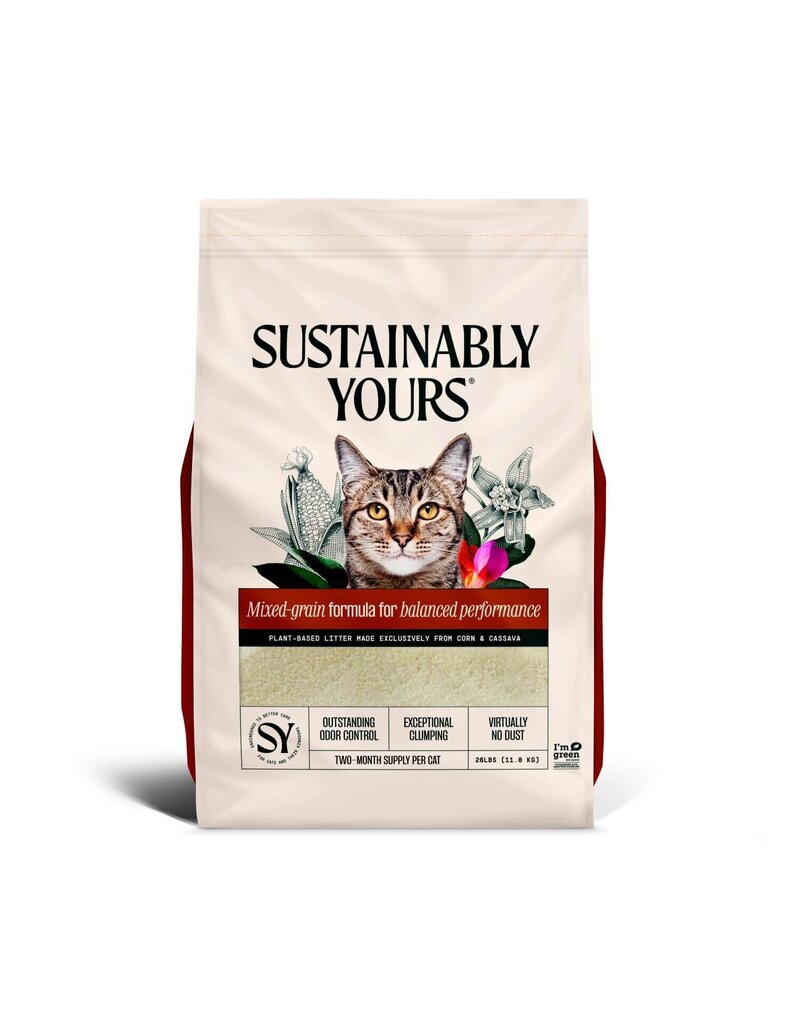 Sustainably Yours Sustainably Yours Cat Litter Mixed Grain Formula 13#