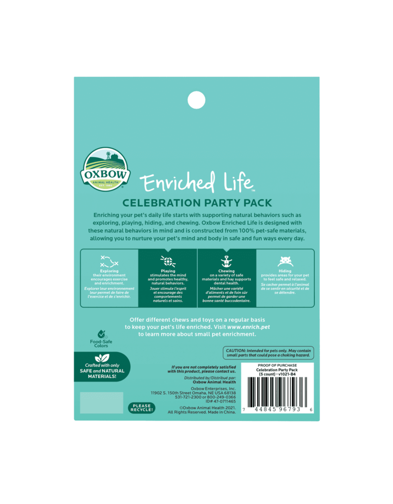 Oxbow Oxbow Enriched Life Celebration Party Pack Toys