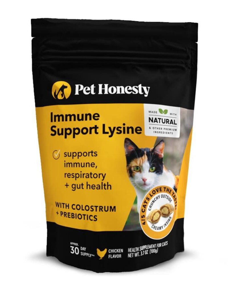 PET HONESTY LLC Pet Honesty Immune Support Lysine Cat Chew 3.7 Oz