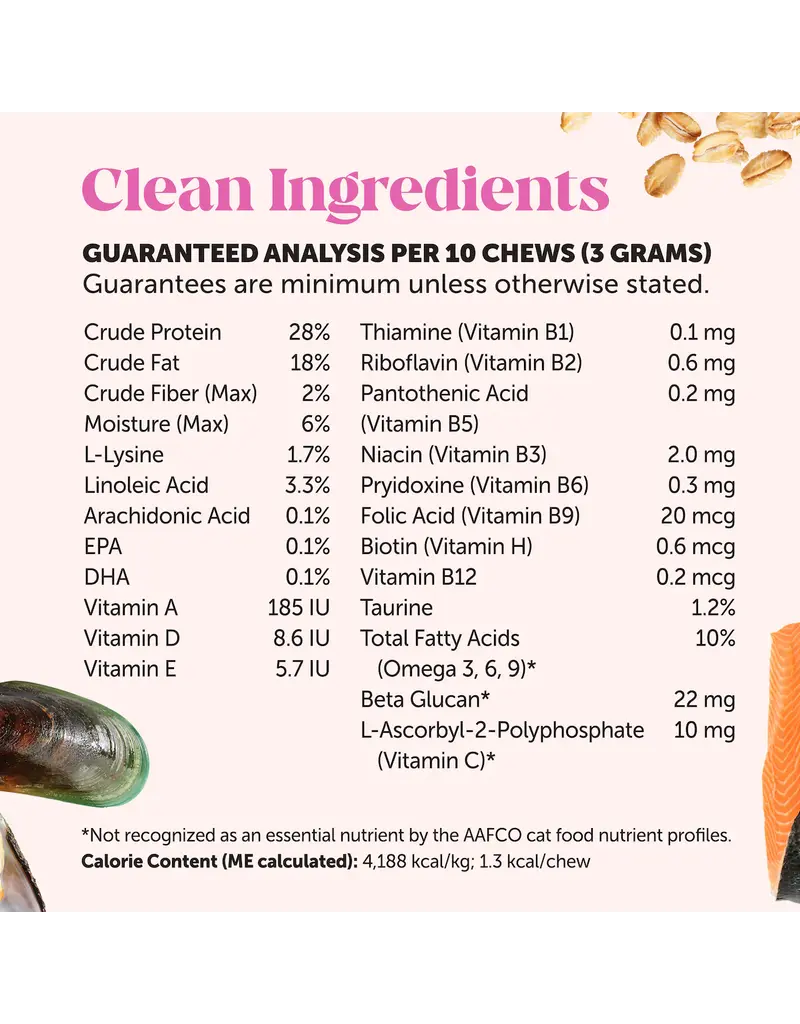 PET HONESTY LLC Pet Honesty Multivitamin Immune Health Cat Chew 3.7 Oz