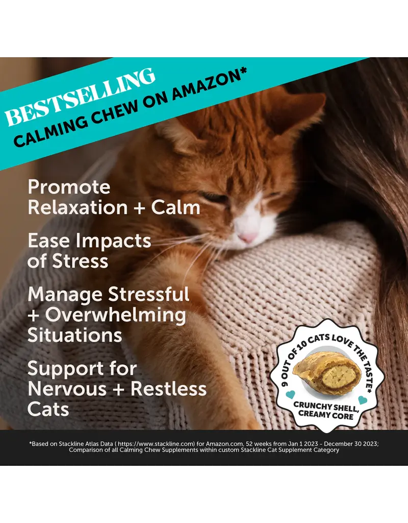 PET HONESTY LLC Pet Honesty Calming Supplement Cat Chew 3.7 Oz