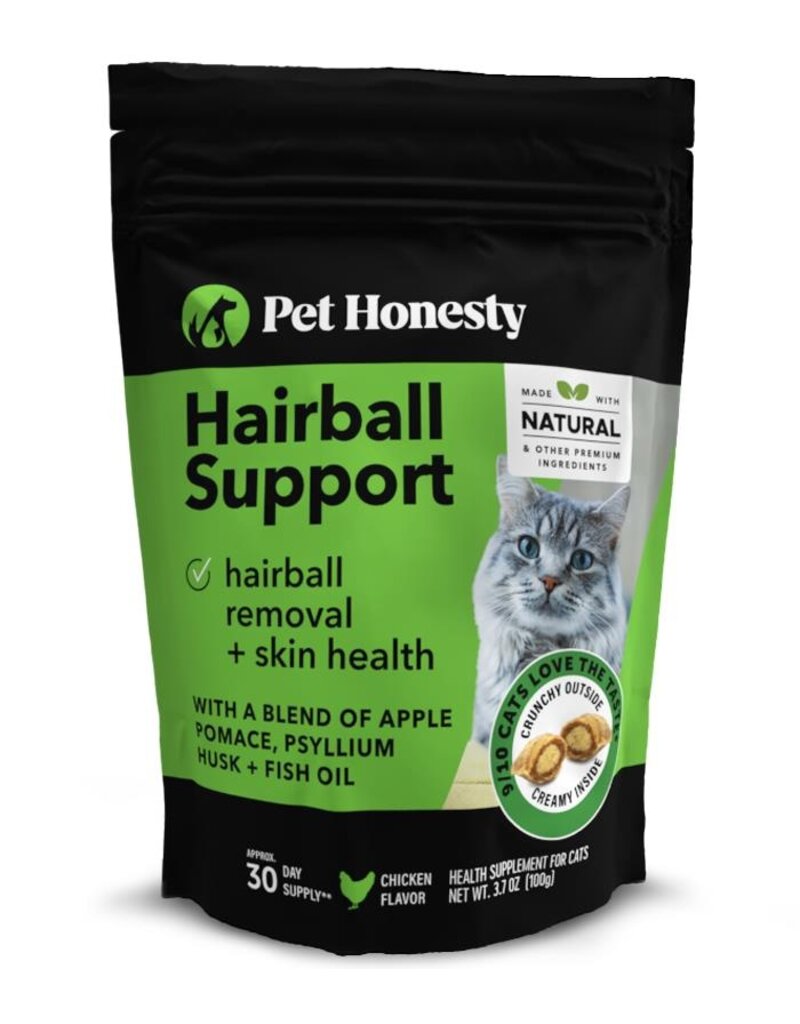 PET HONESTY LLC Pet Honesty Hairball Support Cat Chew 3.7 Oz