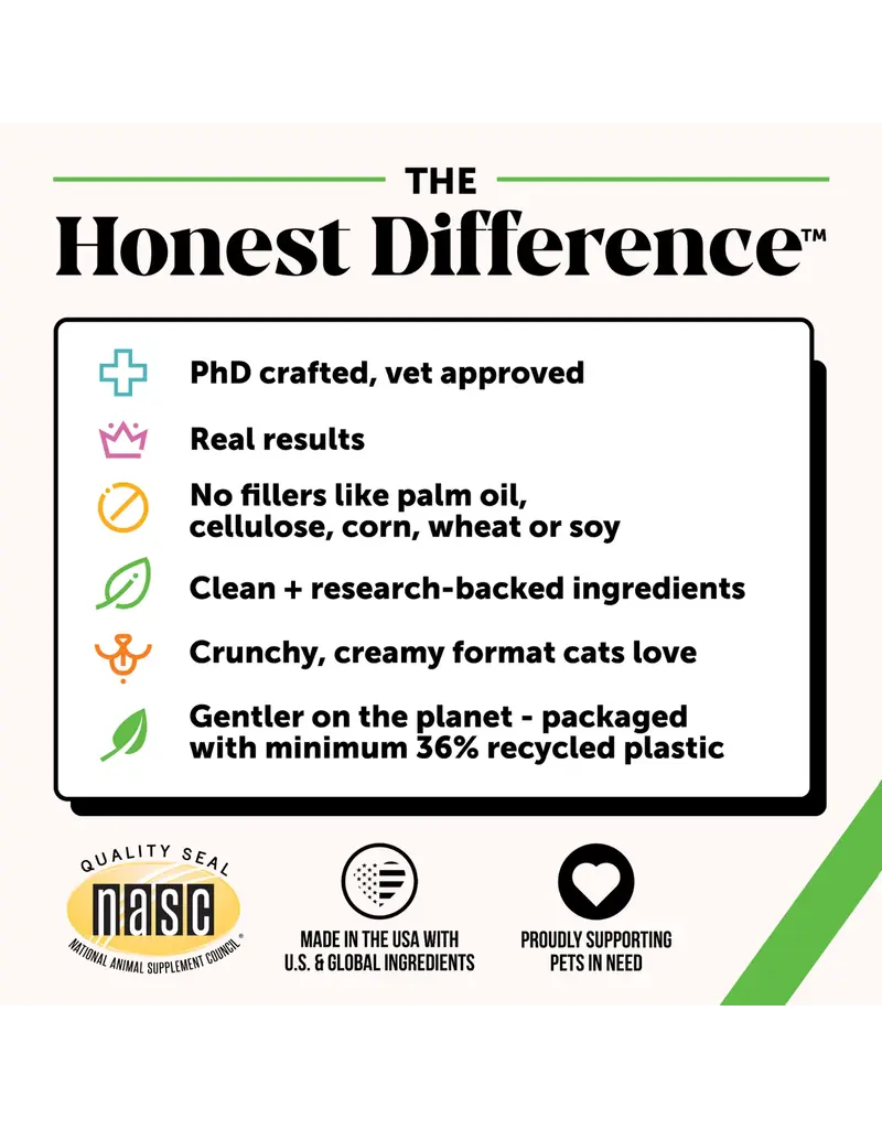 PET HONESTY LLC Pet Honesty Hairball Support Cat Chew 3.7 Oz