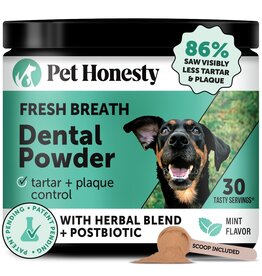PET HONESTY LLC Pet Honesty Fresh Breath Dental Powder for Dogs 3.7 Oz