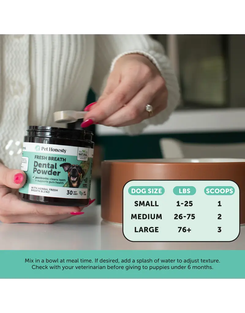 Pet Honesty Pet Honesty Fresh Breath Dental Powder for Dogs 3.7 Oz