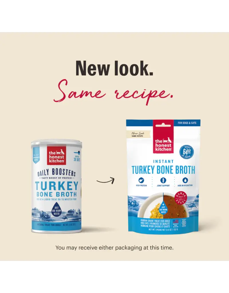 Honest Kitchen Honest Kitchen Instant Turkey Bone Broth with Turmeric 3.6 oz