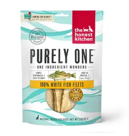 Honest Kitchen Honest Kitchen Purely One White Fish Filets Dog Treats 3 oz