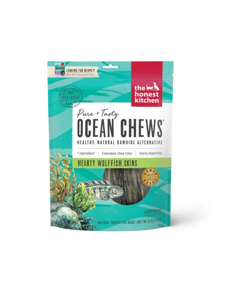 Honest Kitchen Honest Kitchen Ocean Chews Hearty Wolffish Skins