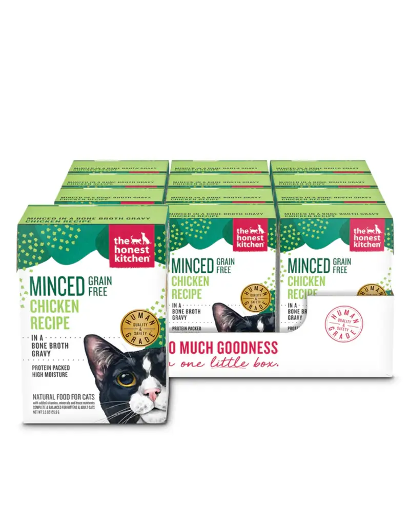 Honest Kitchen Honest Kitchen Minced Chicken in Bone Broth Gravy Cat Food 5.5 Oz Carton