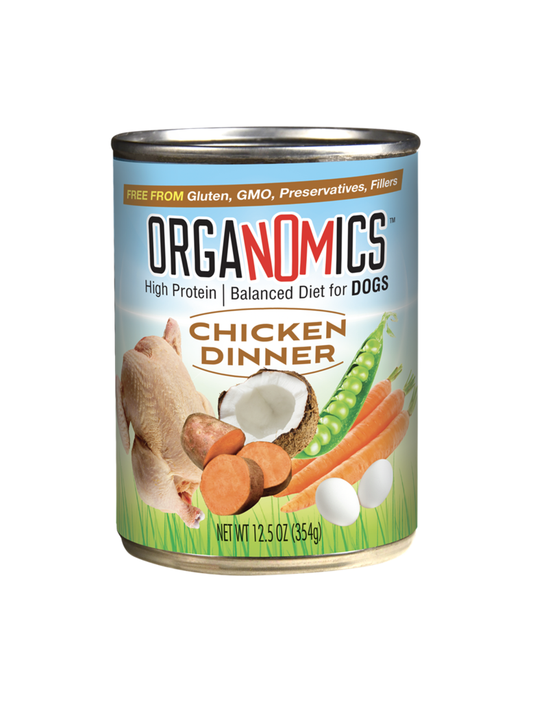 Organomics OrgaNOMics Chicken Dinner Dog Food 12.5 oz Can