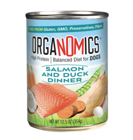 Organomics OrgaNOMics Salmon & Duck Dinner Dog Food 12.5 oz Can
