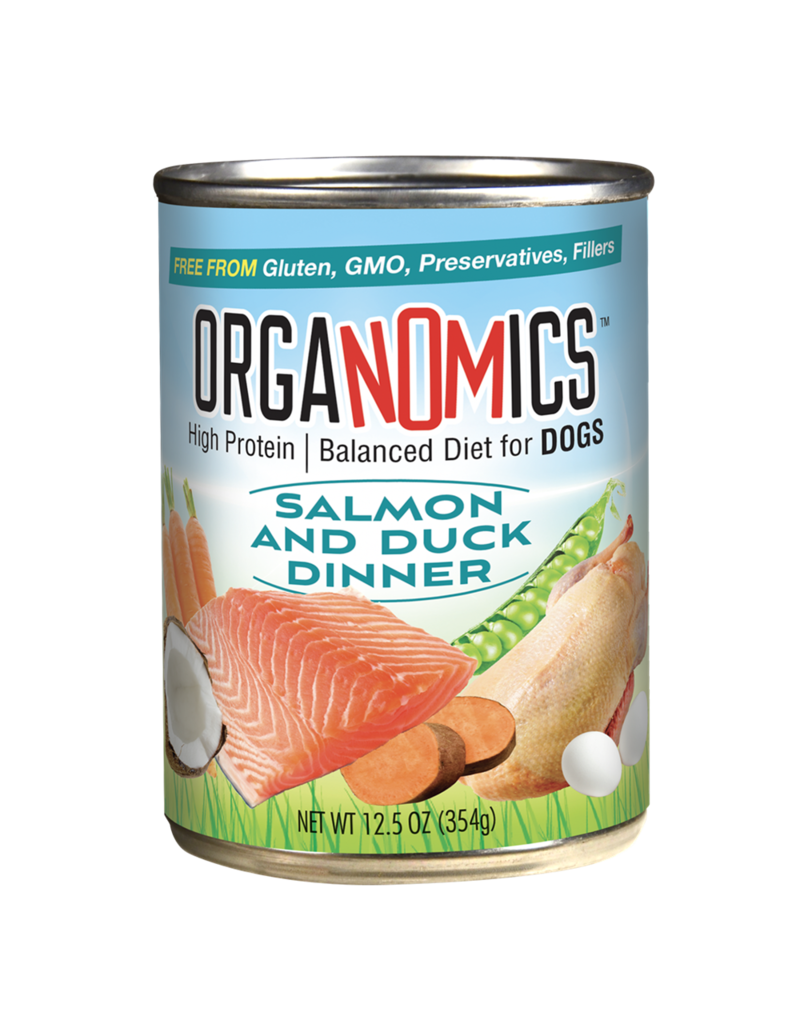 Organomics OrgaNOMics Salmon & Duck Dinner Dog Food 12.5 oz Can