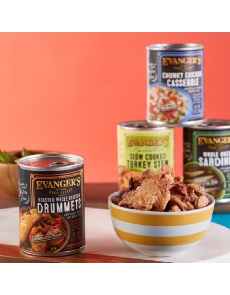 Evangers Evangers Roasted Chicken Drummet Dinner Dog Food 12 oz Can