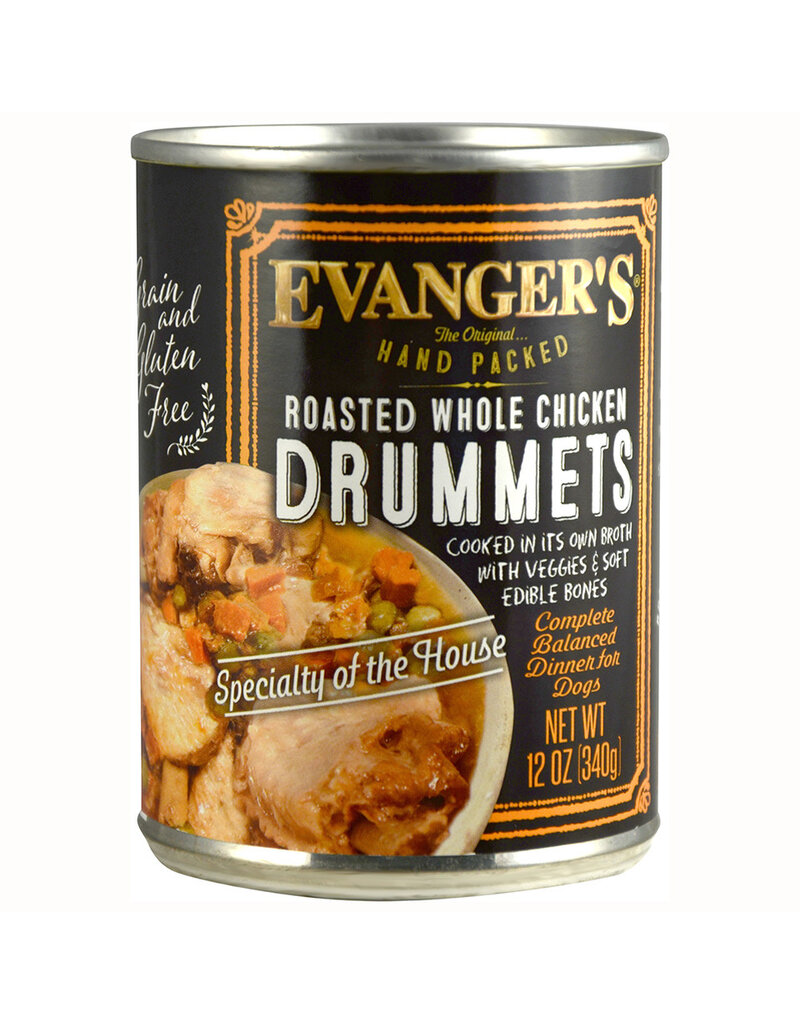 Evangers Evangers Roasted Chicken Drummets Dinner Dog Food 12 oz Can