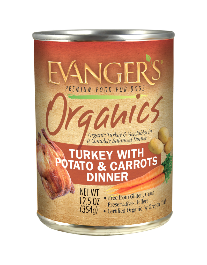 Evangers Evangers Organic Turkey with Potato & Carrots Dog Food 12.5 oz Can