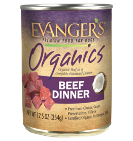 Evangers Evangers Organic Beef Dog Food 12.8 oz Can