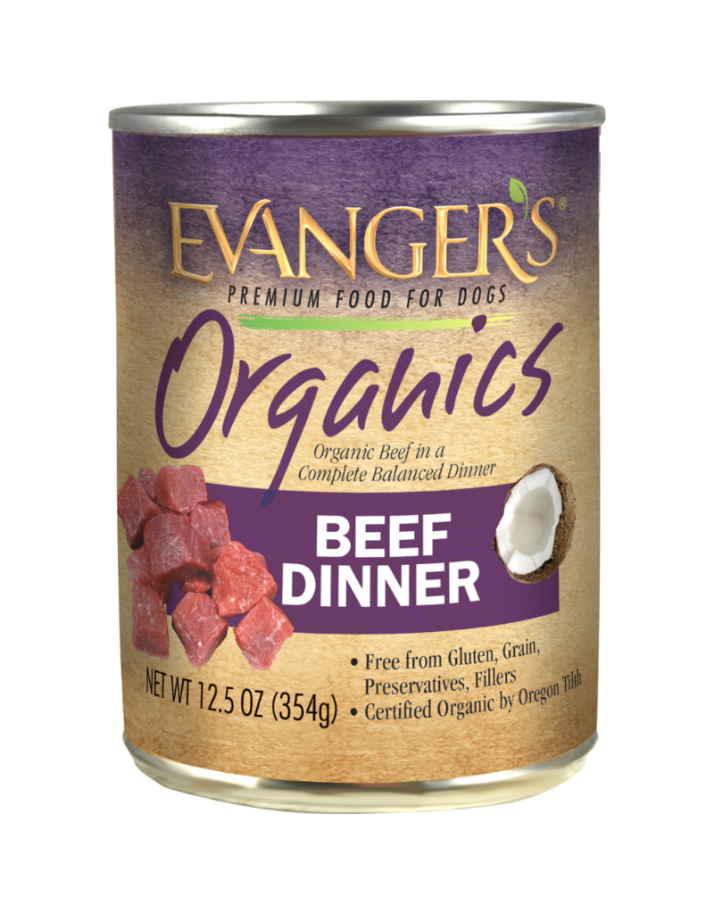 Evangers Evangers Organic Beef Dog Food 12.8 oz Can
