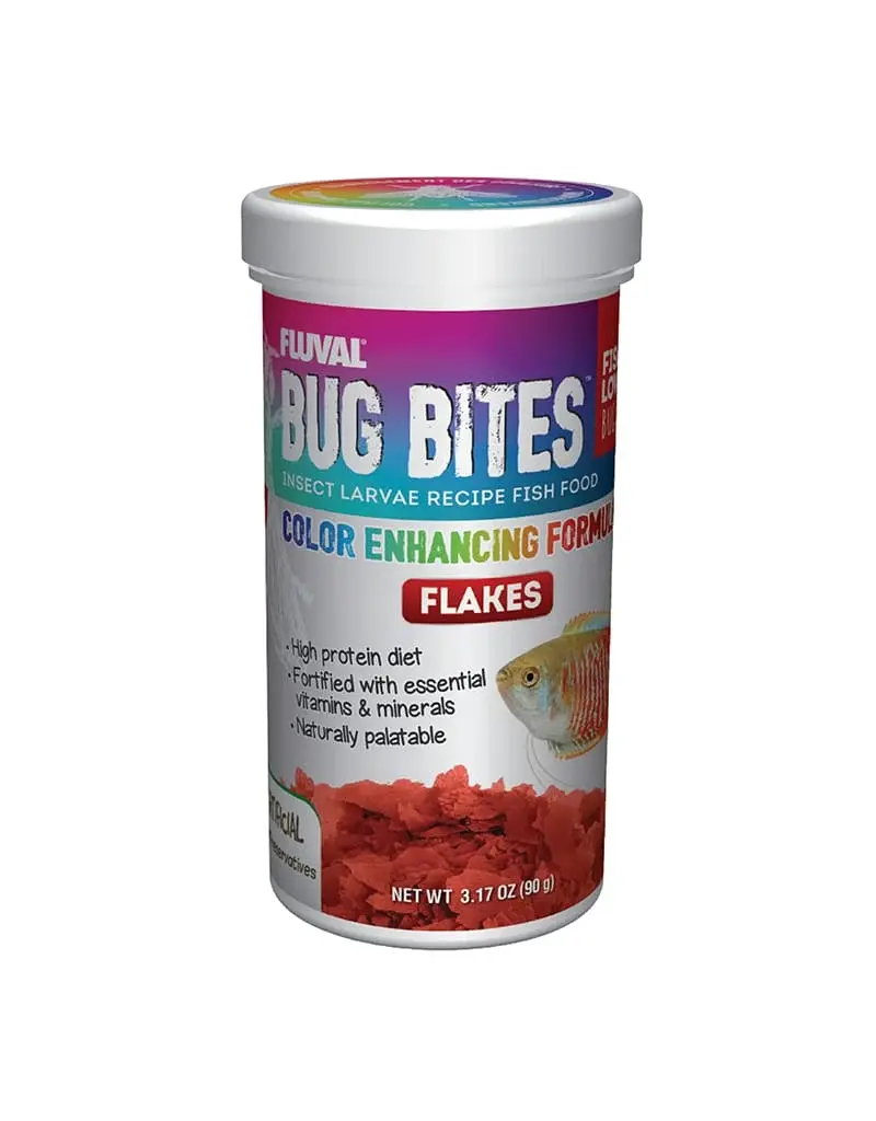 Fluval Fluval Bug Bites Color Enhancing Flakes