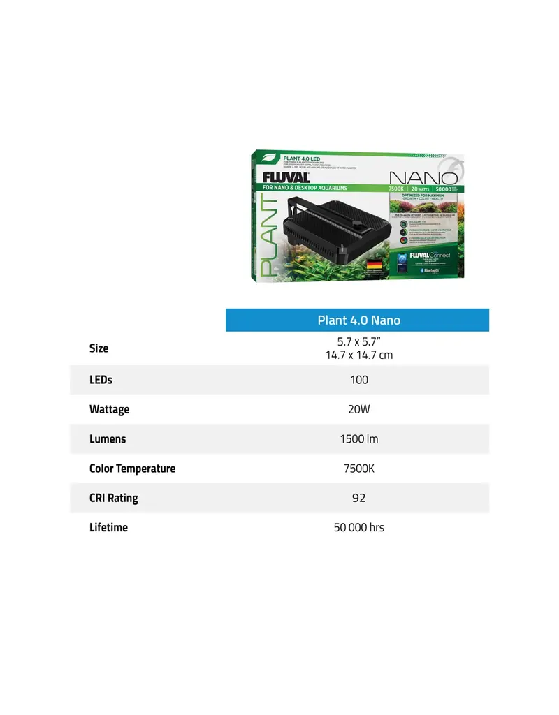 Fluval Fluval Plant 4.0 LED Light Nano 20W