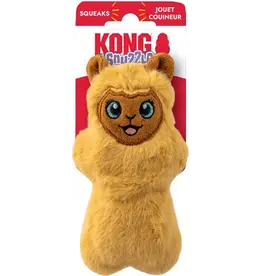 Kong Company Snuzzles Dog Toy Mini Llama Brown XS