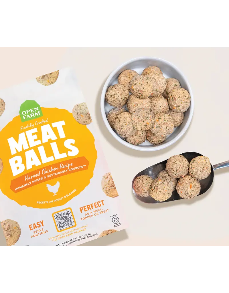 Open Farm Open Farm Meatballs Chicken Frozen Dog Food 14 Oz