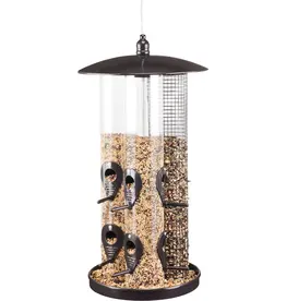 North States Industries Triple Tube Bird Feeder Black 3.5 Lb