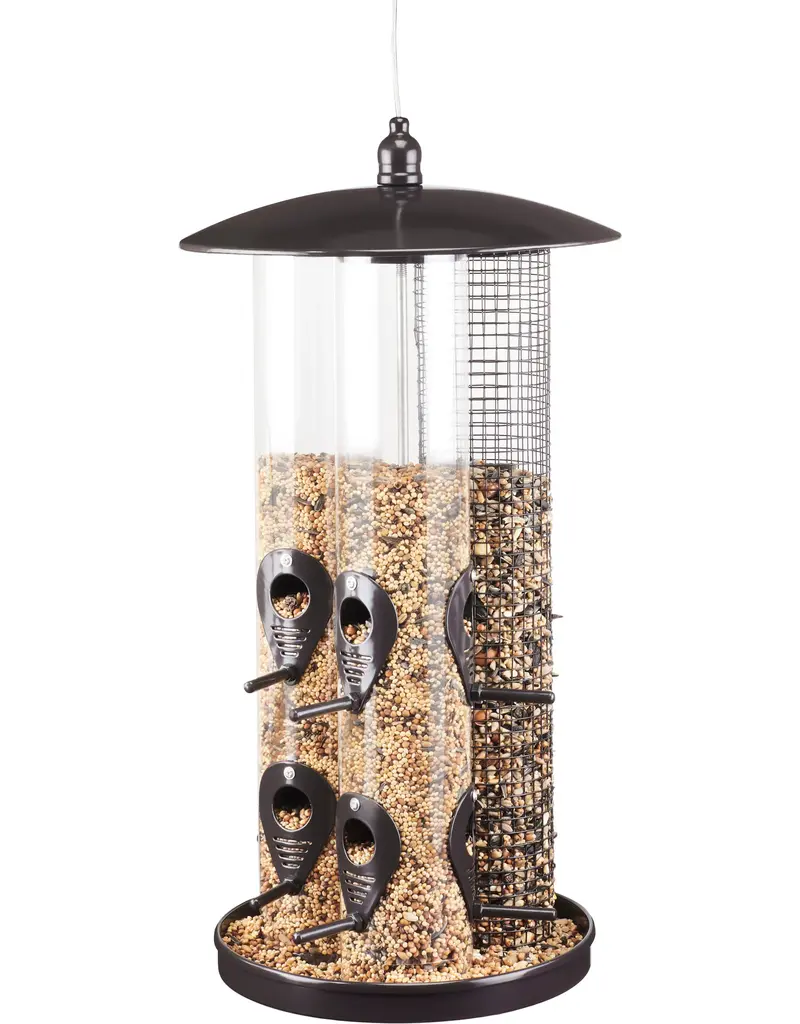North States Industries Triple Tube Bird Feeder Black 3.5 Lb