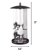 North States Industries Triple Tube Bird Feeder Black 3.5 Lb
