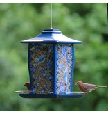 Nature's Way Paisley Sky Metal Gazebo Bird Feeder Blue 3.7 Qt