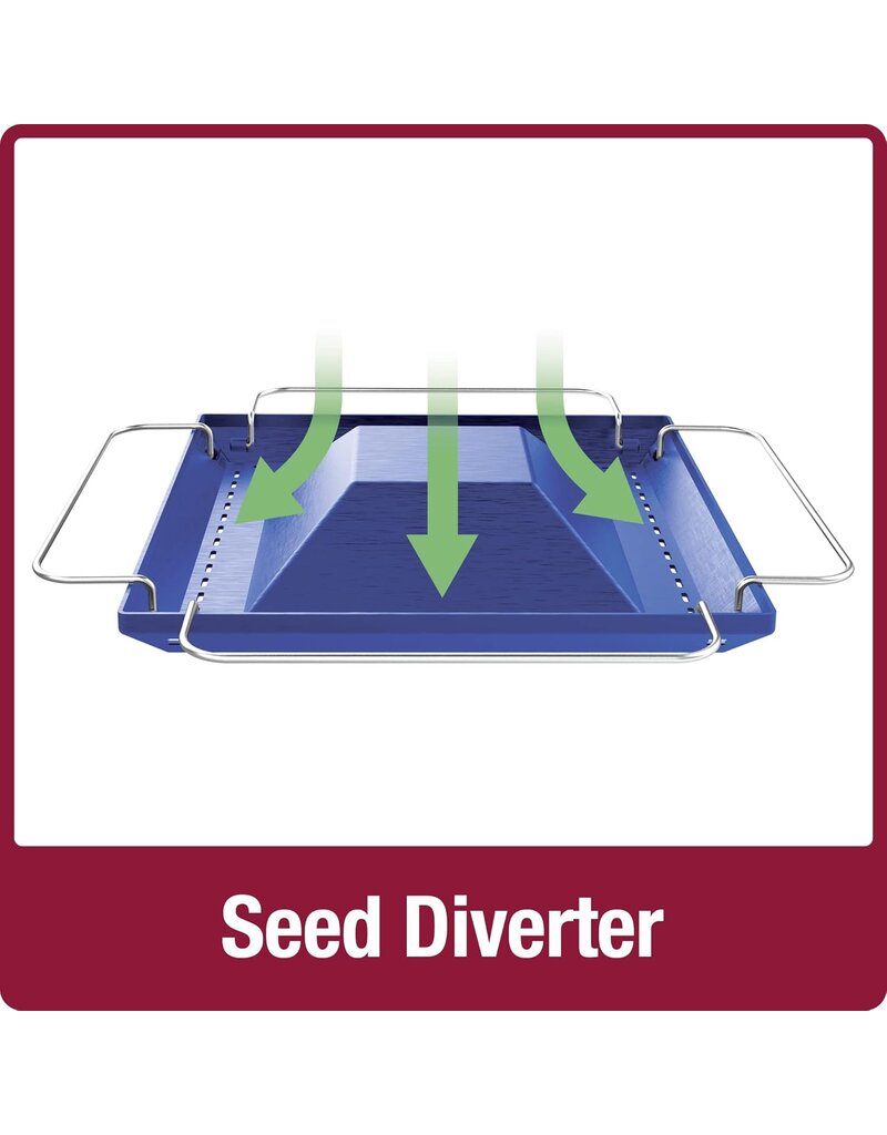 Nature's Way Paisley Sky Metal Gazebo Bird Feeder Blue 3.7 Qt