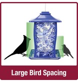 Nature's Way Paisley Sky Metal Gazebo Bird Feeder Blue 3.7 Qt