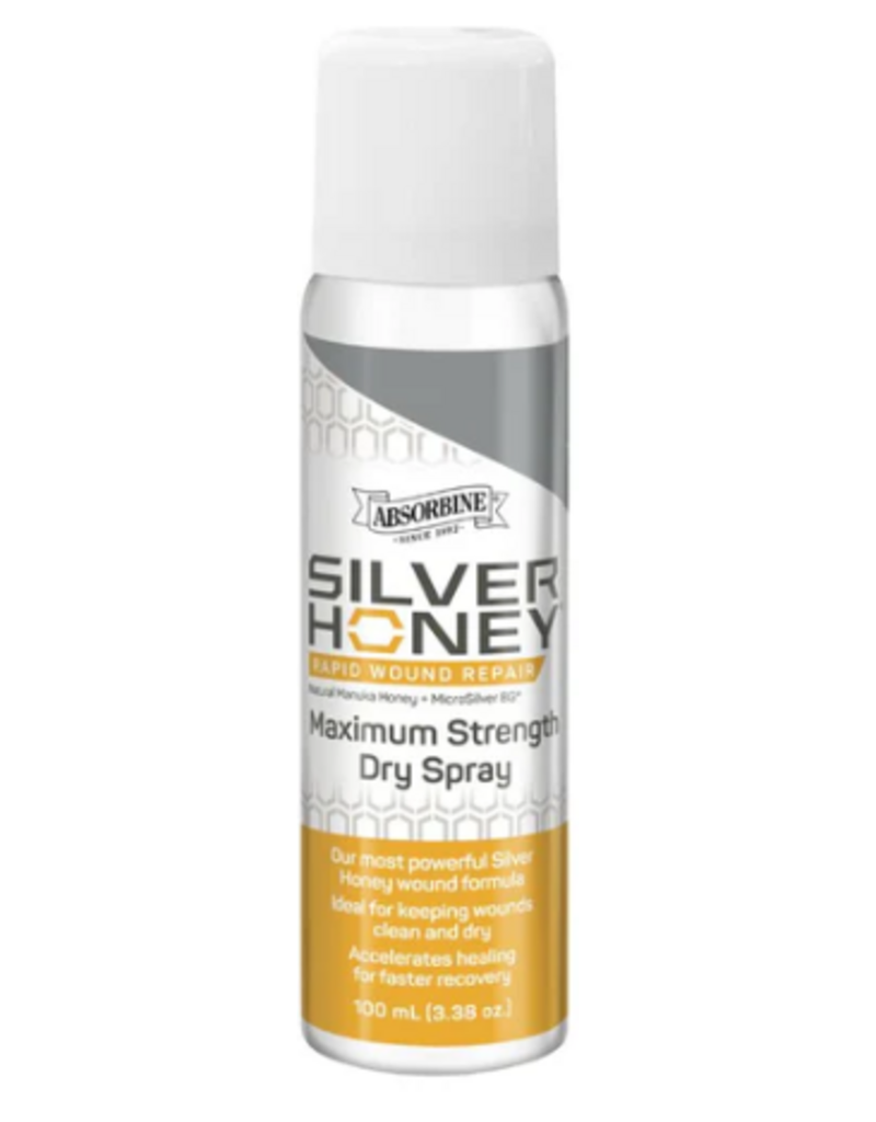 WF Young Silver Honey  Horse Max Strength Dry Spray Rapid Wound Repair 100 ml