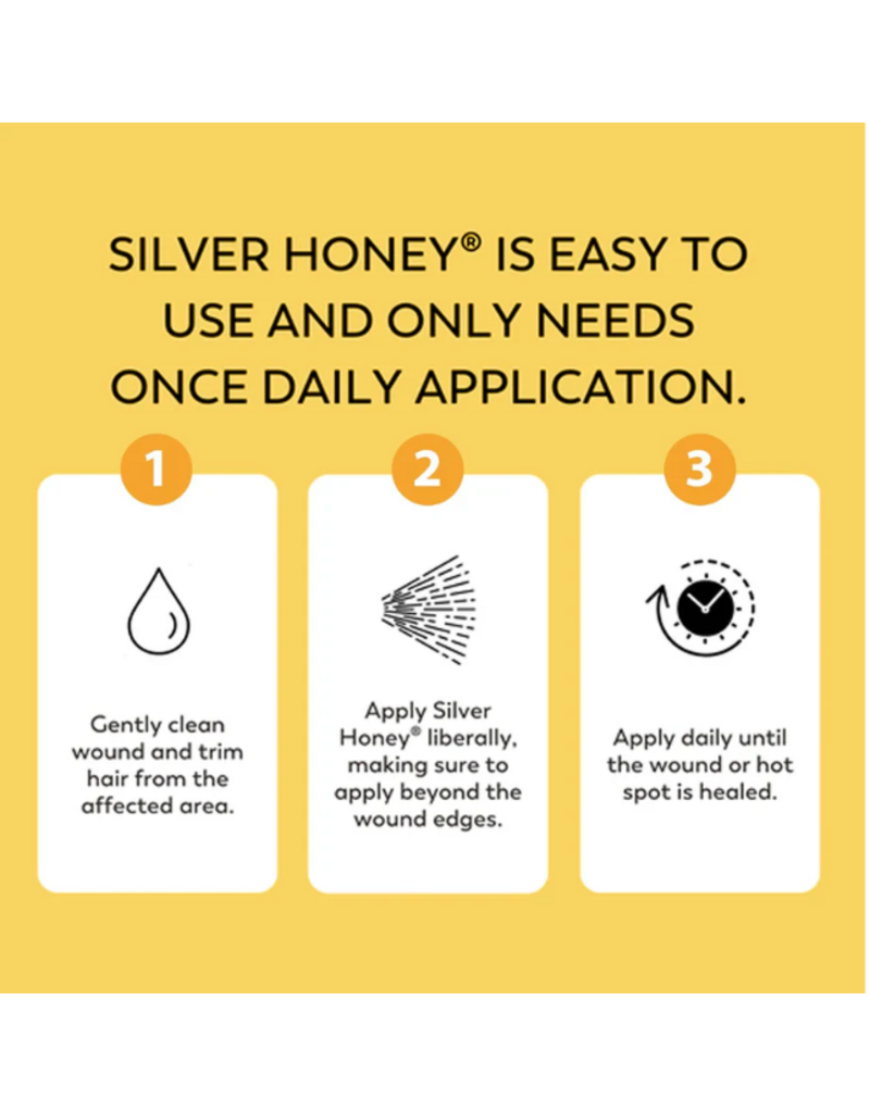 WF Young Silver Honey Hot Spot & Wound Care Ointment  Extra Strength  2oz