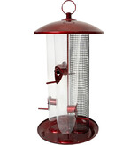 Nature's Way Triple Tube Bird Feeder Red 8 Lb