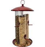 Nature's Way Triple Tube Bird Feeder Red 8 Lb