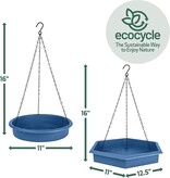 Nature's Way Ecocycle Combo Cafe 2-in-1 Bird Feeder & Bird Bath Blue