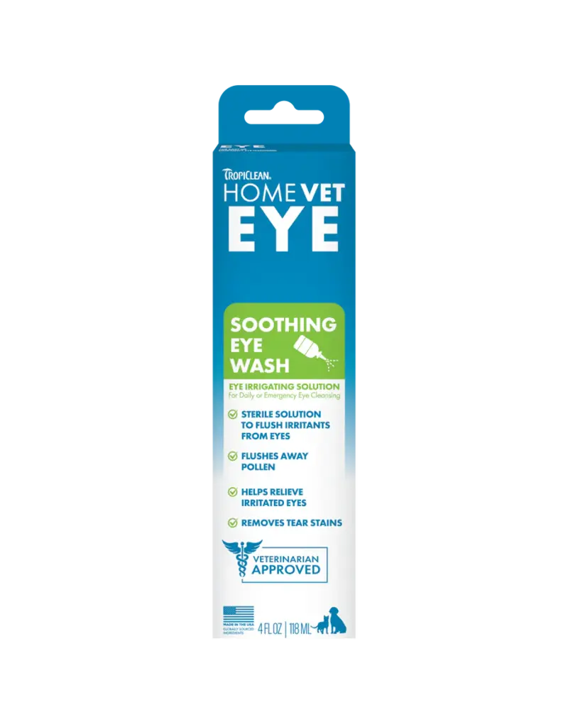 Tropiclean Tropiclean HomeVet Soothing Eye Wash for Dogs & Cats 4 Oz