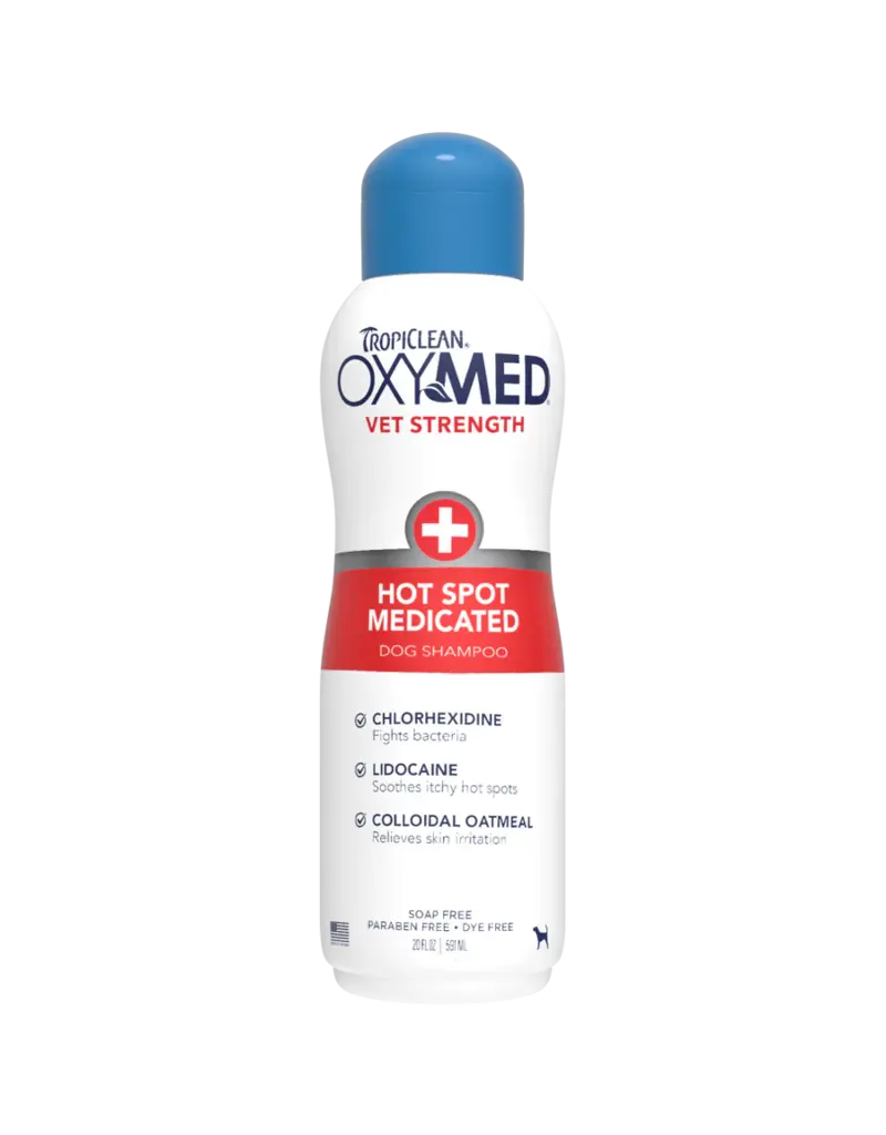Tropiclean Tropiclean OxyMed Hot Spot Medicated Dog Shampoo 20 Oz