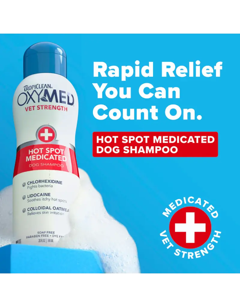 Tropiclean Tropiclean OxyMed Hot Spot Medicated Dog Shampoo 20 Oz