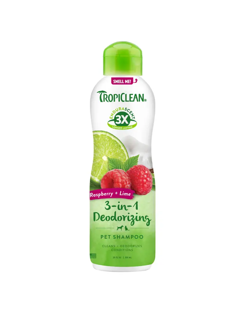 Tropiclean Tropiclean Odor Control Dog Shampoo Raspberry/Lime 20 Oz