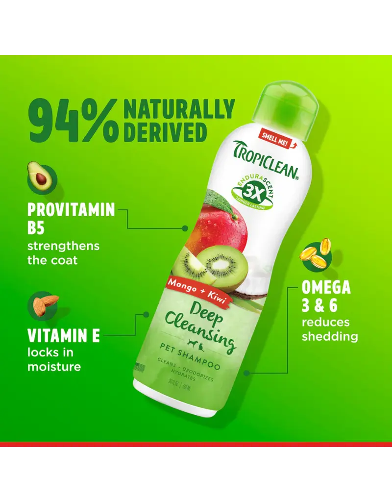 Tropiclean Tropiclean Deep Cleansing Pet Shampoo Mango/Kiwi 20 Oz