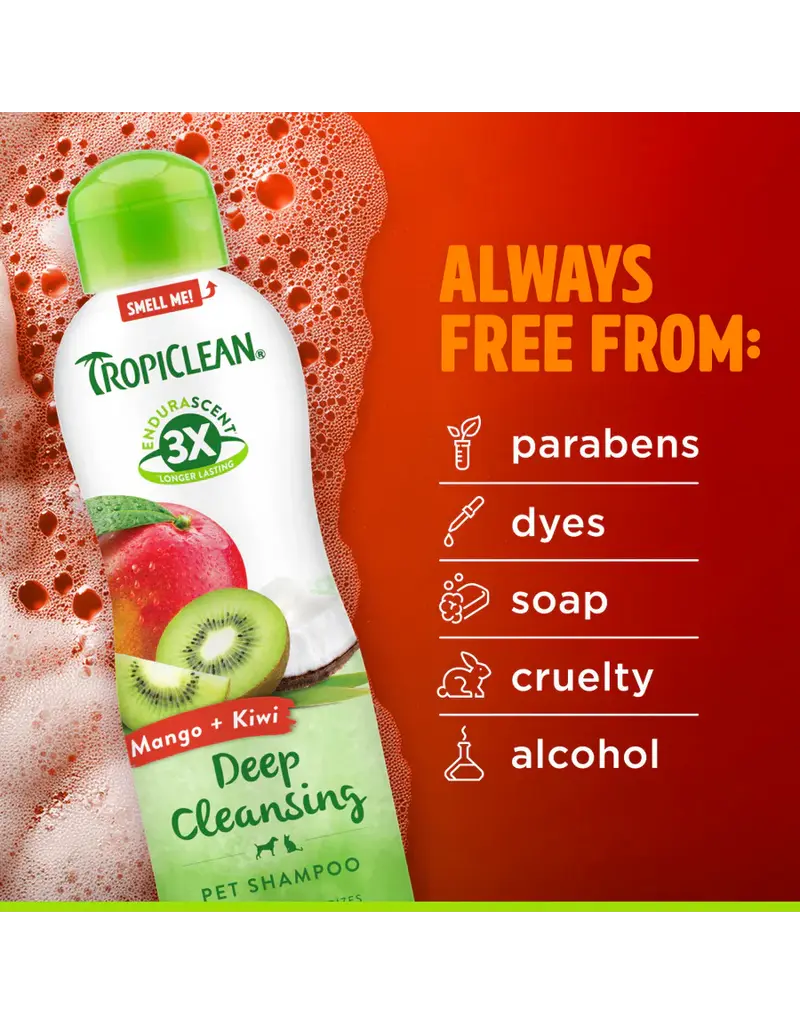 Tropiclean Tropiclean Deep Cleansing Pet Shampoo Mango/Kiwi 20 Oz