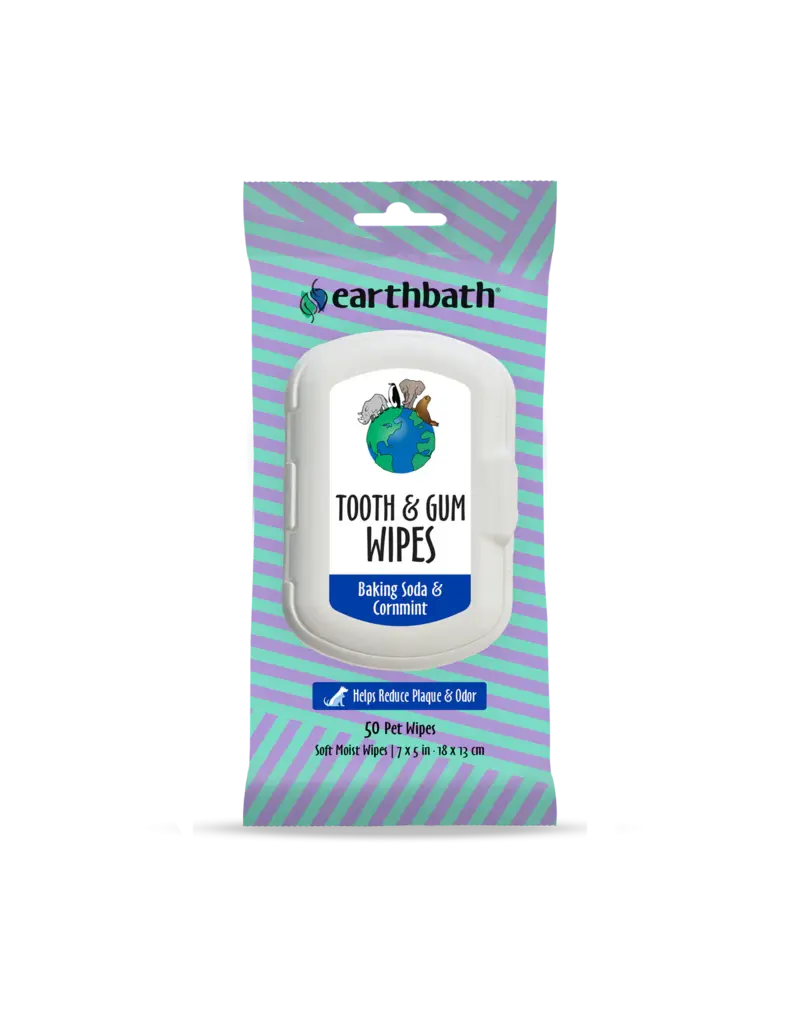 Earthbath Earthbath Tooth and Gum Wipes Baking Soda 50 Ct