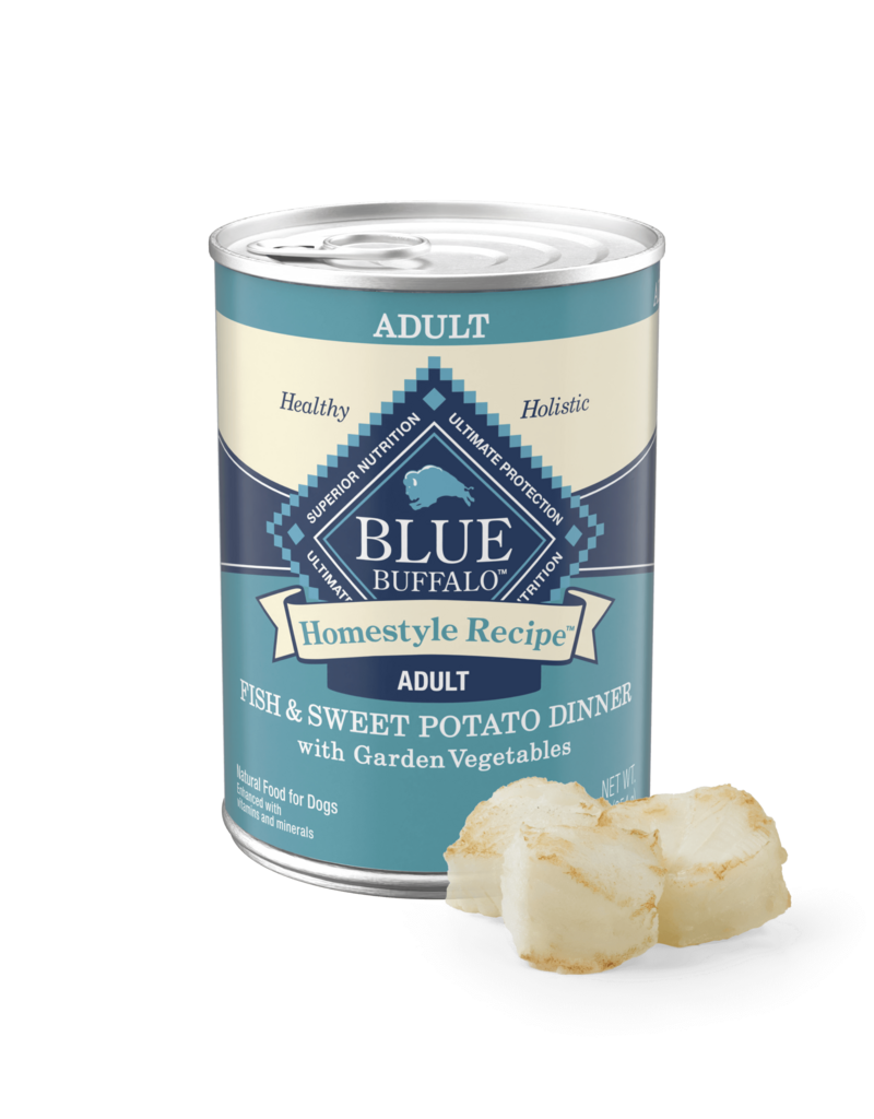 Blue Buffalo Blue Buffalo Homestyle Recipe Fish & Sweet Potato Canned Dog Food 12.5 oz   can