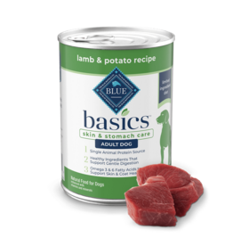 Blue Buffalo Blue Buffalo Basics LID Grain Free Dog Food Lamb 12.5 Oz can