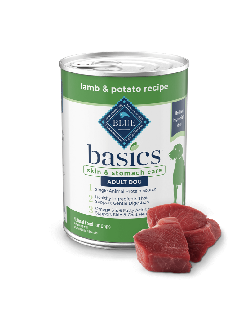 Blue Buffalo Blue Buffalo Basics LID Grain Free Dog Food Lamb 12.5 Oz can