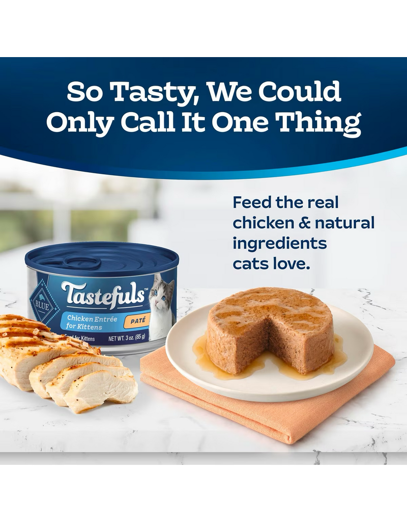 Blue Buffalo Blue Buffalo Tastefuls Chicken Pate For Kittens 3oz 6Pk
