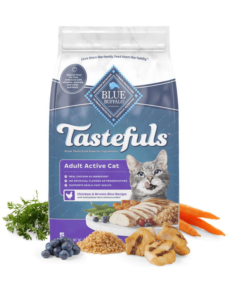 Blue Buffalo Blue Buffalo Tastefuls Adult Active Cat Chicken & Brown Rice Dry Cat Food 7 LB