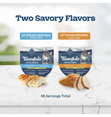 Blue Buffalo Blue Buffalo Tastefuls Savory Singles Chicken & Turkey Cat Food Variety Pack 2.6 Oz trays
